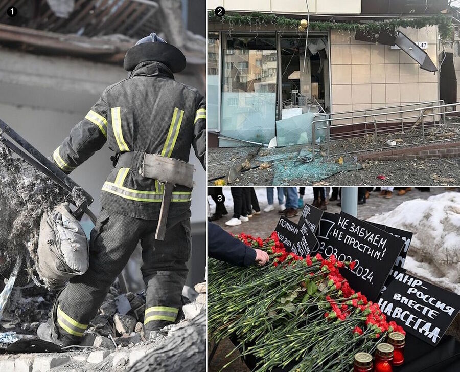 Clic para aumentar donbass lisichansk shelling hospital shop graves wreath maidan