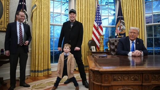 Clic para aumentar musk little X trump oval office