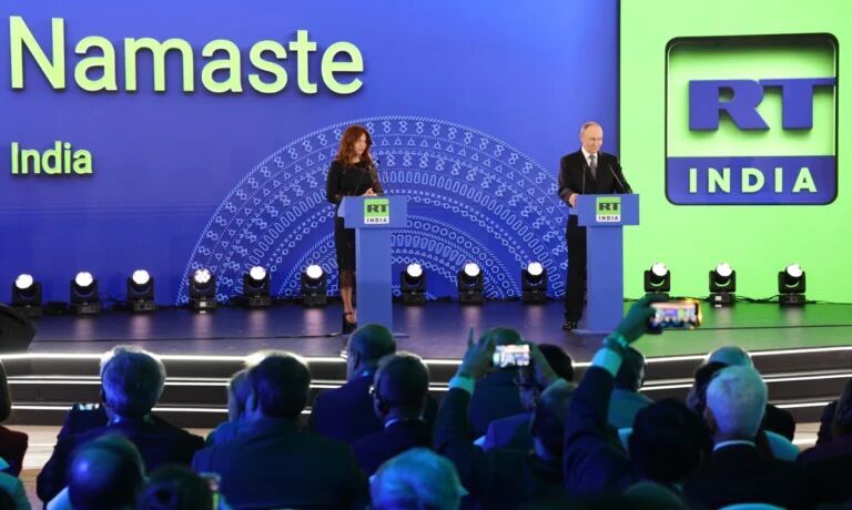 En su intervención, Putin volvió a criticar a ciertas naciones occidentales por restringir el trabajo del canal en sus territorios.