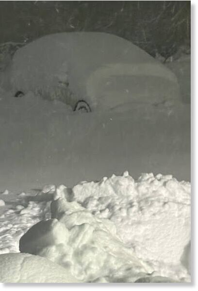 Heavy snow in just 5 hours in  Kitami, Hokkaido