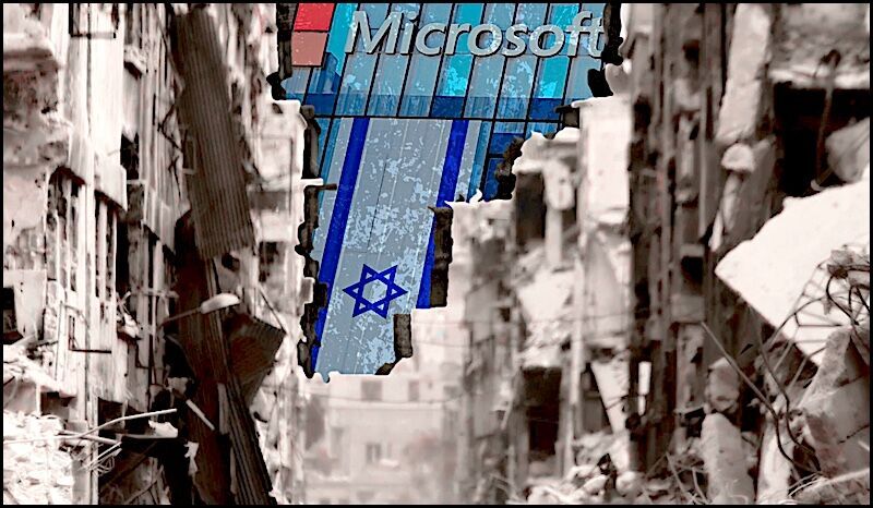 Microsoft and Gaza rubble