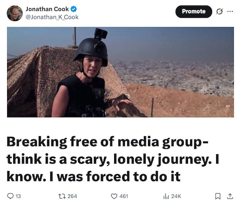 jonathan cook tweet media self censorship