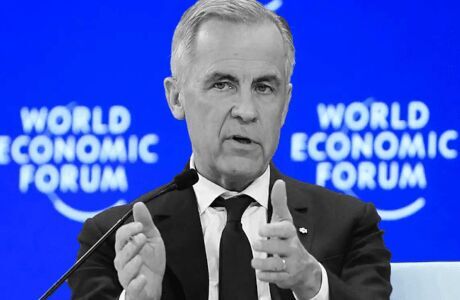 El primer ministro de Canadá en Davos, Mark Carney