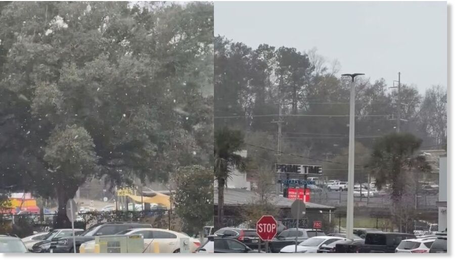 Snow seen in North Florida