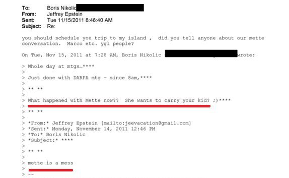 Epstein email