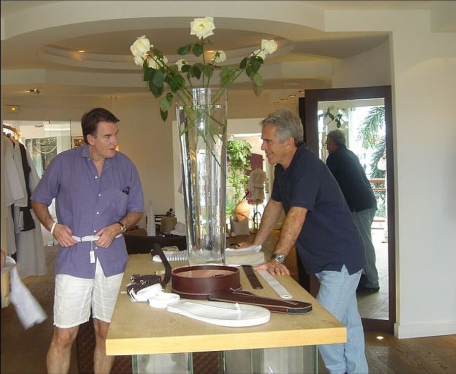 Peter Mandelson y Jeffrey Epstein