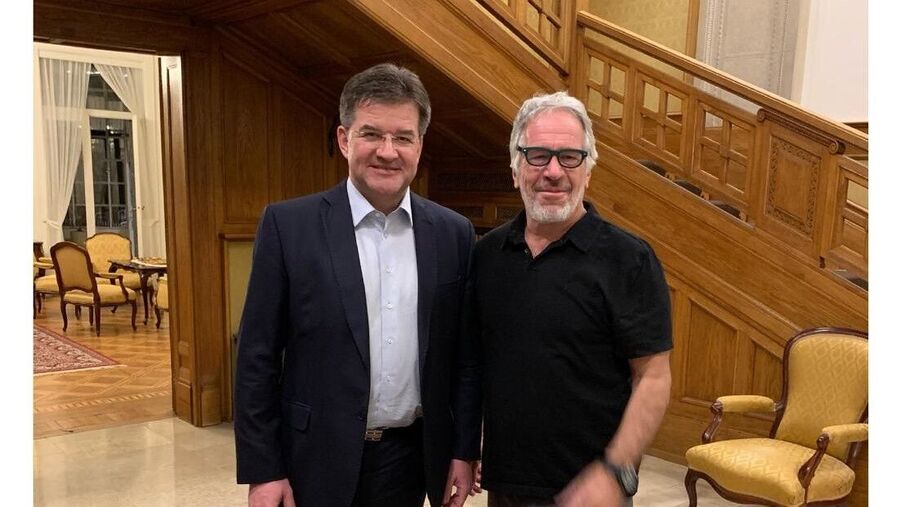 Miroslav Lajcak y Jeffrey Epstein