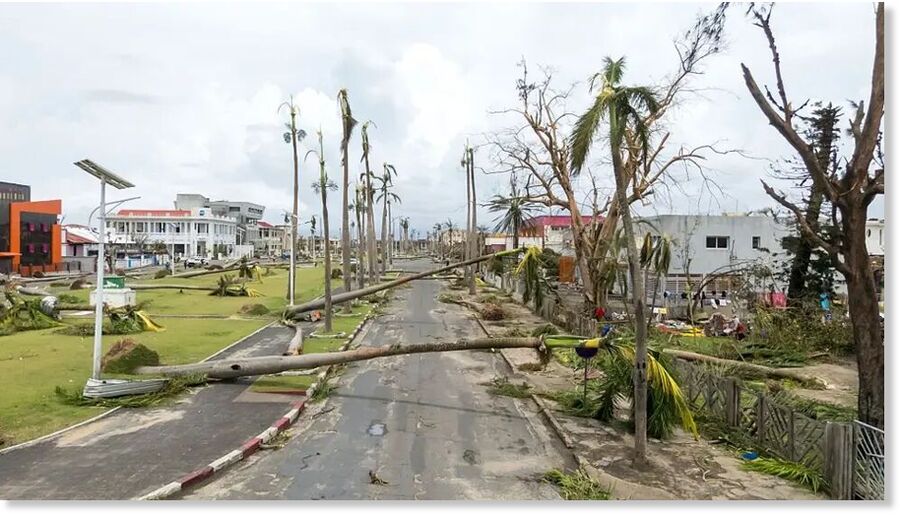 Trees were uprooted and some districts left without power