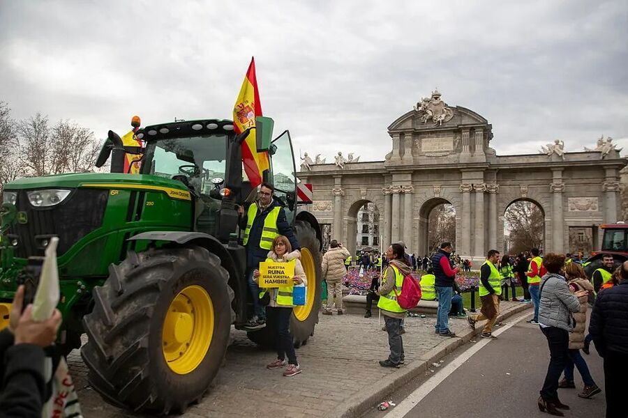 Manifestación de tractores en 2024