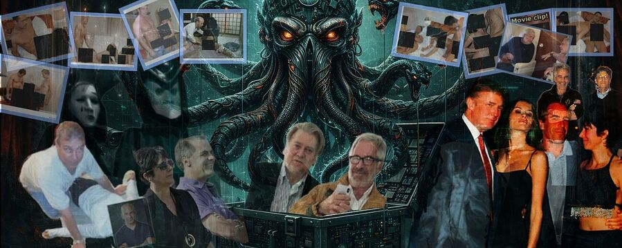 epstein egregor chuthulu graphic collage