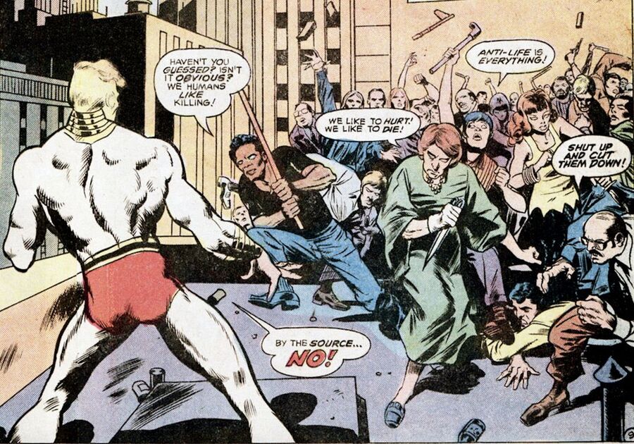 DC Comics: New Gods #6 (1972), written and illustrated by Jack Kirby