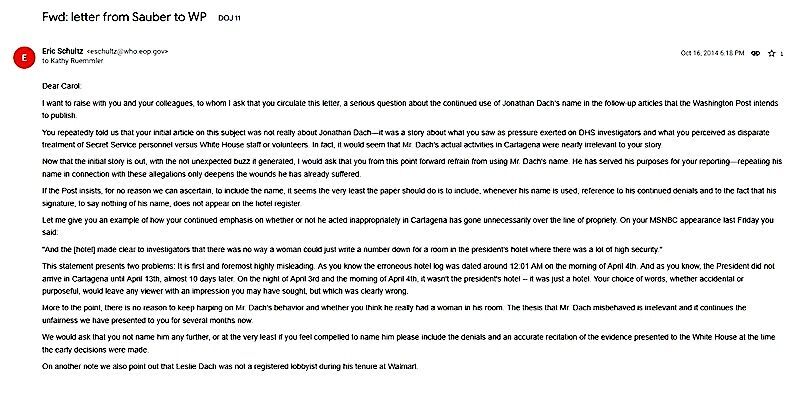 Forward letter Sauber