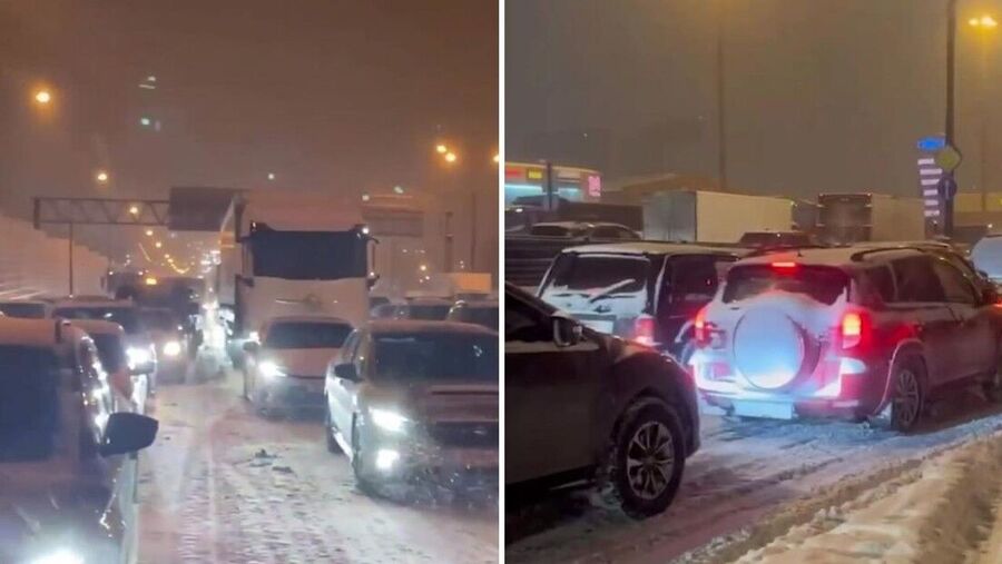Moscow snow