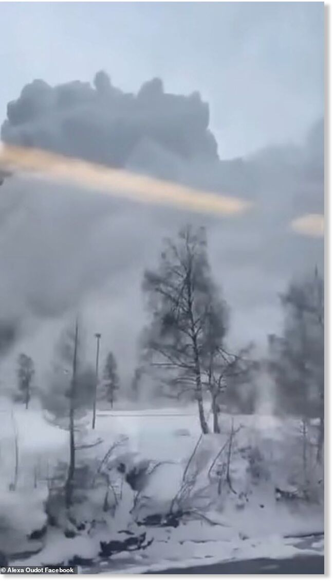 An avalanche on Tuesday in the Zermatt region of Switzerland