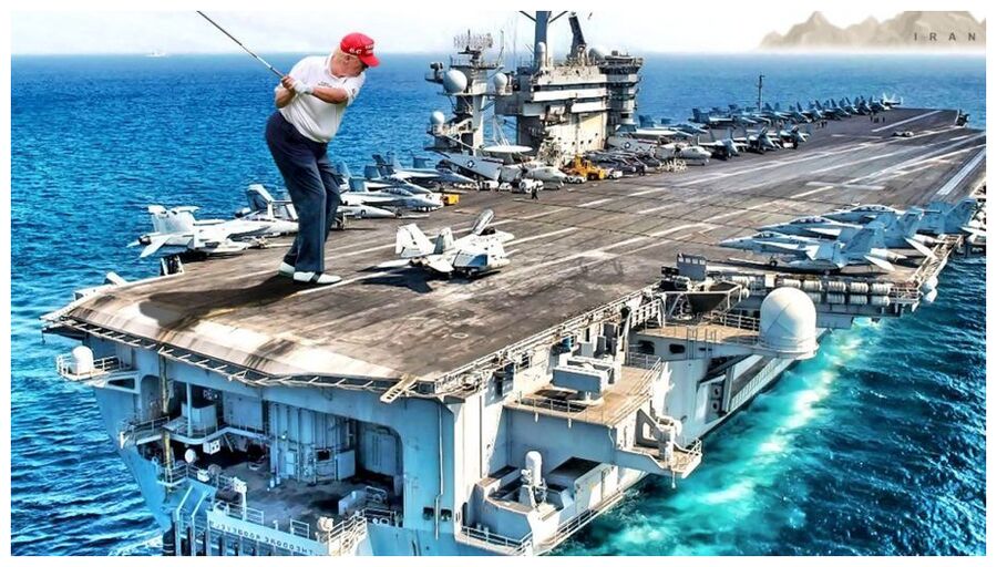 DJT Golfing