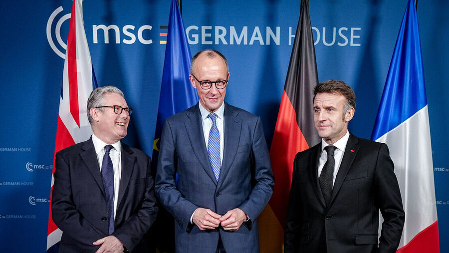 Macron Merz Starmer