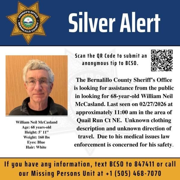 William MacCasland Silver Alert