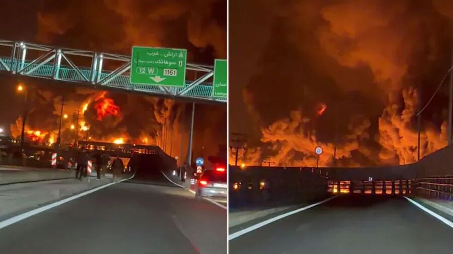 Tehran oil depot attack
