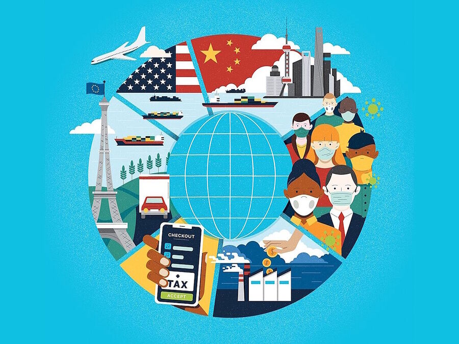 global economy graphic