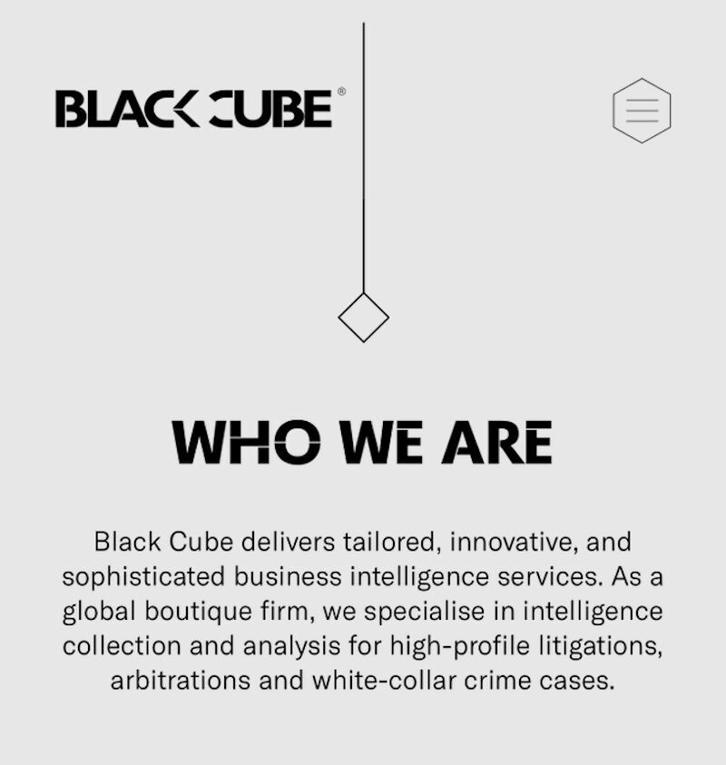 black cube business intelligence propaganda private