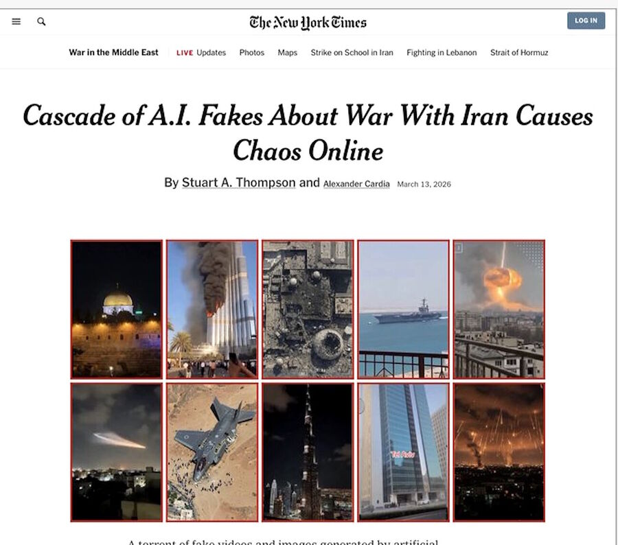 new york times article ai fake photos news