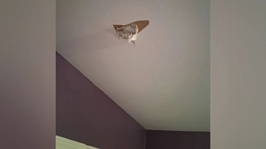 meteorite fragment hit house houston texas