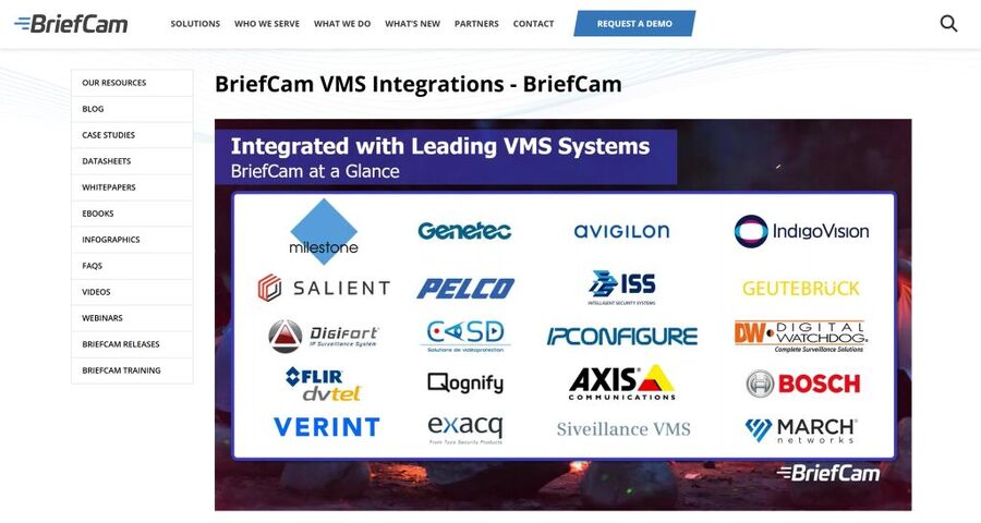 VMS XProtect surveillance system.