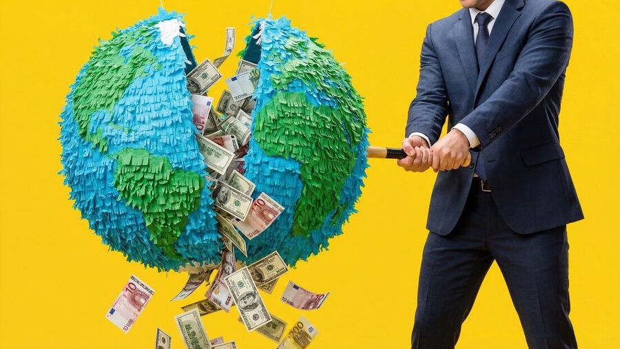 money piñata