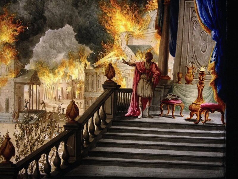 Cuando Nerón incendió Roma.