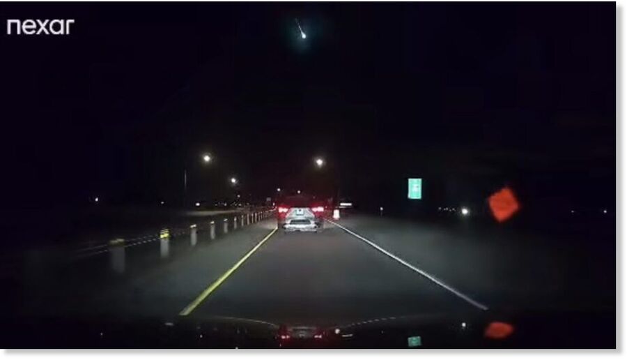 A fireball could be seen by drivers on Midvalley Highway early Thursday at 4:49 a.m. as a meteor lit up the sky during the Lyrid meteor shower.