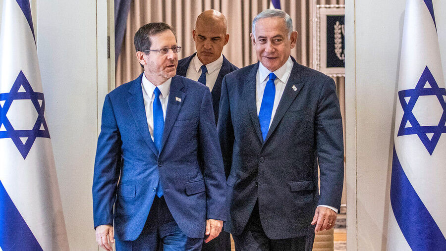 Isaac Herzog Benjamín Netanyahu