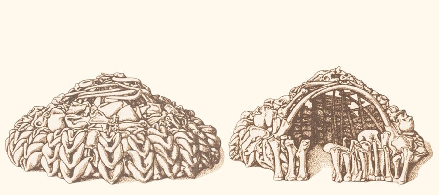 mammoth bone house paleolithic