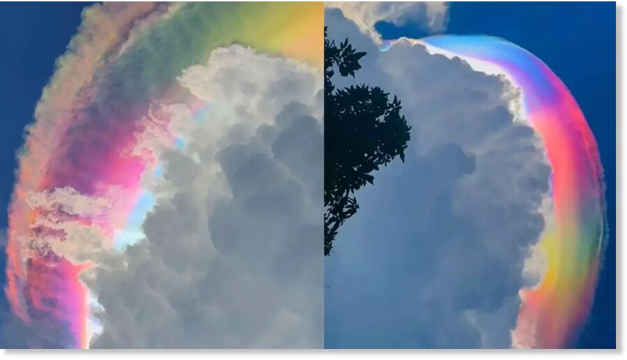 A rare and glorious display light up the skies above Indonesia.