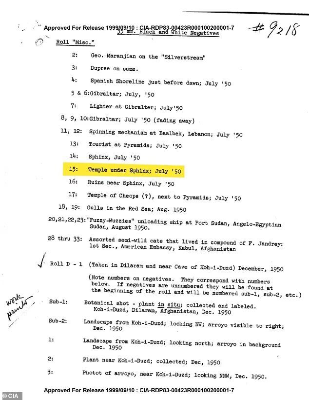 Clic para aumentar CIA document from 1952