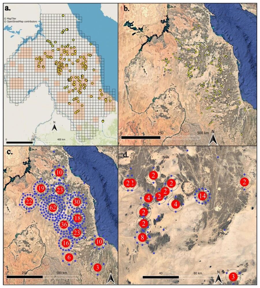 survey map of the Atbai Desert