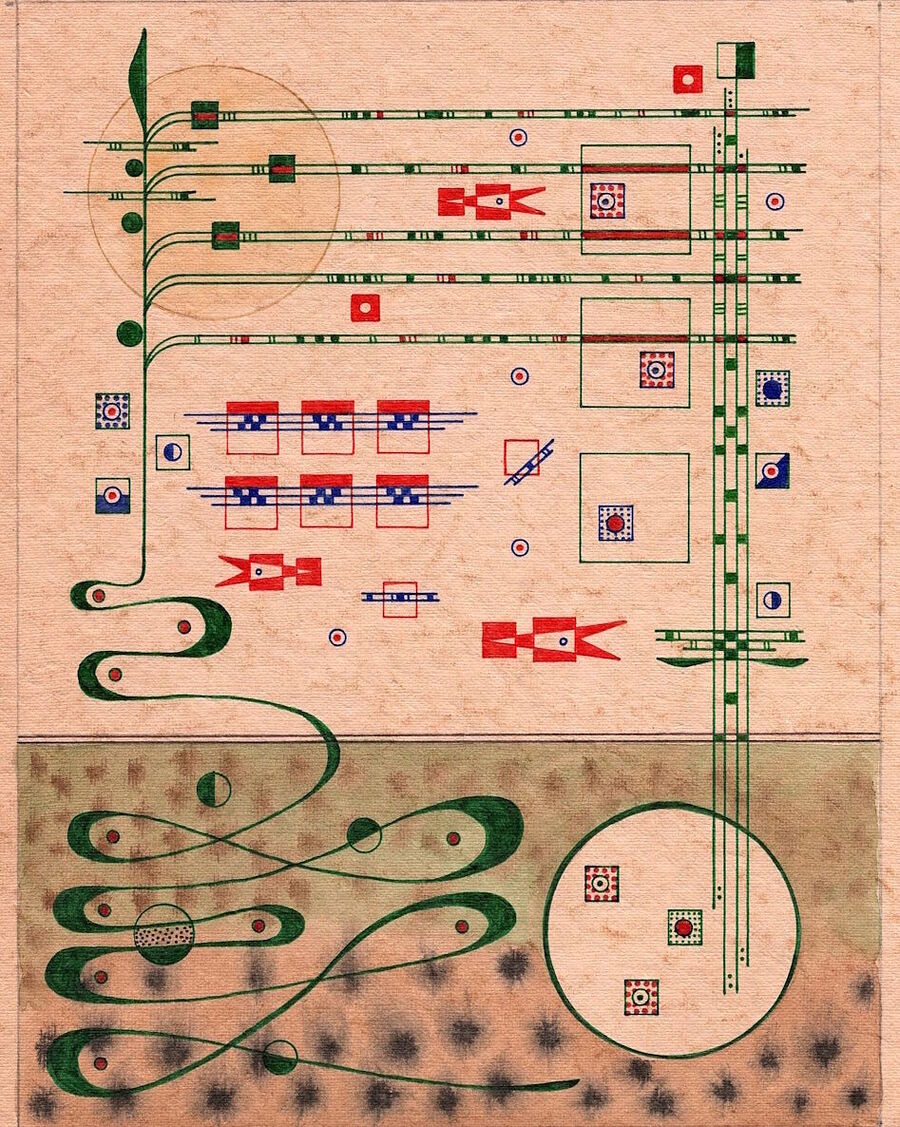 abstract graphic timeline axial age