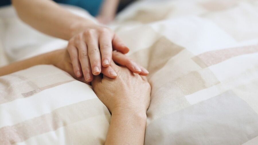 holding hands