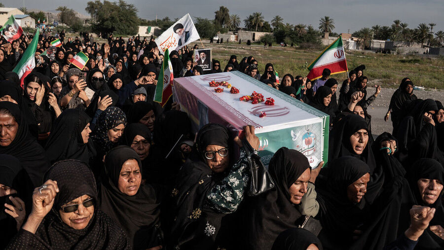 minab Iran funeral