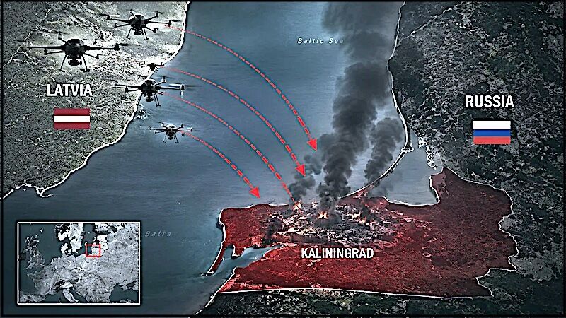 Ukrainian drones to Kaliningrad