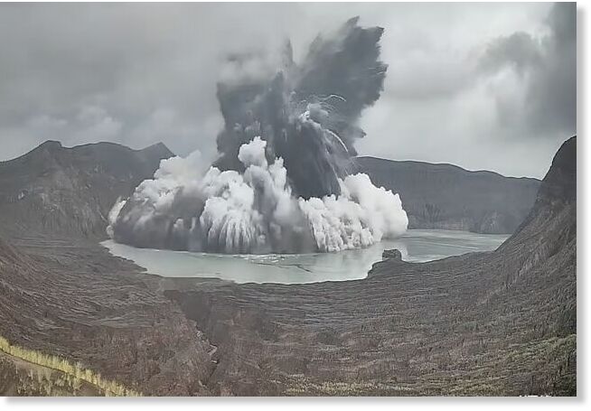 Eruption Taal Volcano Island