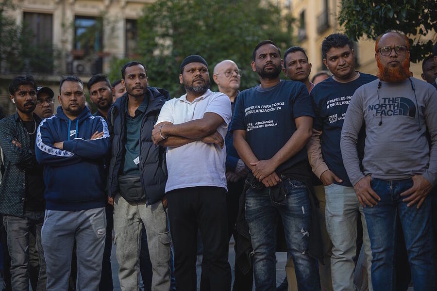 Clic para aumentar illegal migrants spain protest
