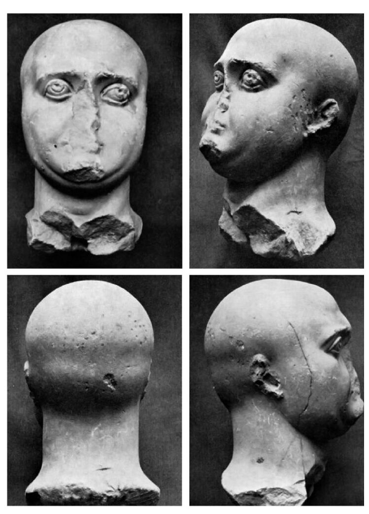Portrait of the bald figure identified as Narses