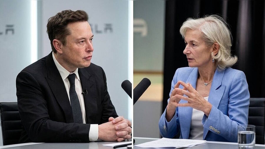 Zanny Minton Beddoes elon musk interview economist magazine