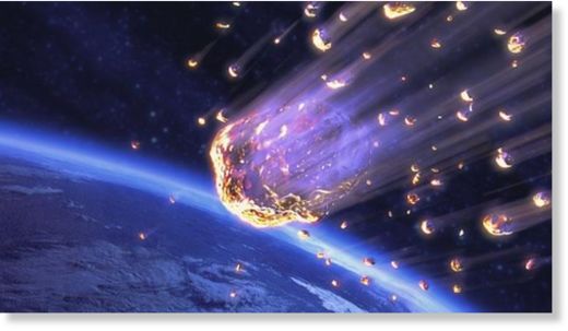 Una imagen que simula la entrada de un meteorito en algún lugar de la Tierra (Getty Images ).
