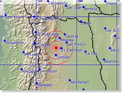 Terremoto 5,8 grados Chile