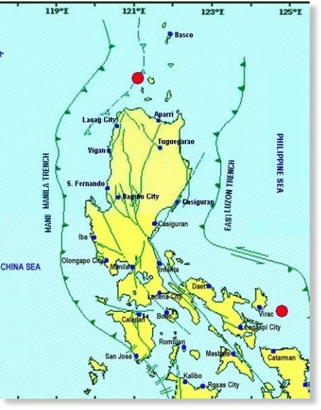 Temblores 5,5 y 5,0 grados  Filipinas