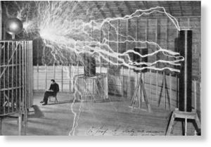 Ilustracion Nikola Tesla