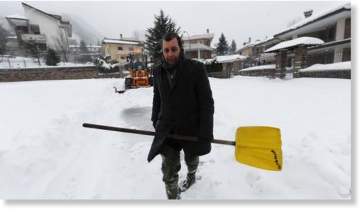 Ola de frío deja 40 muertos en Italia