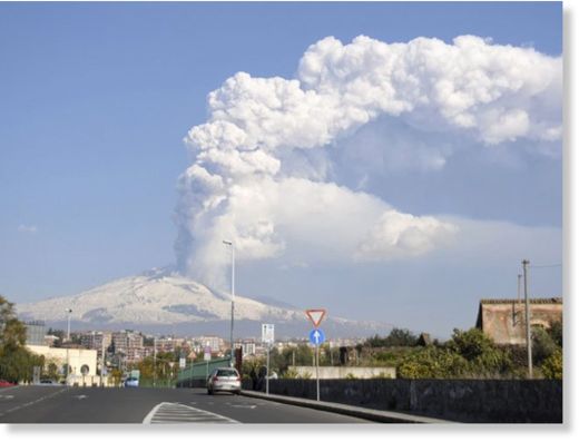 Clic para aumentar El volcán Etna