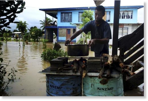Inundaciones en las islas Fiyi